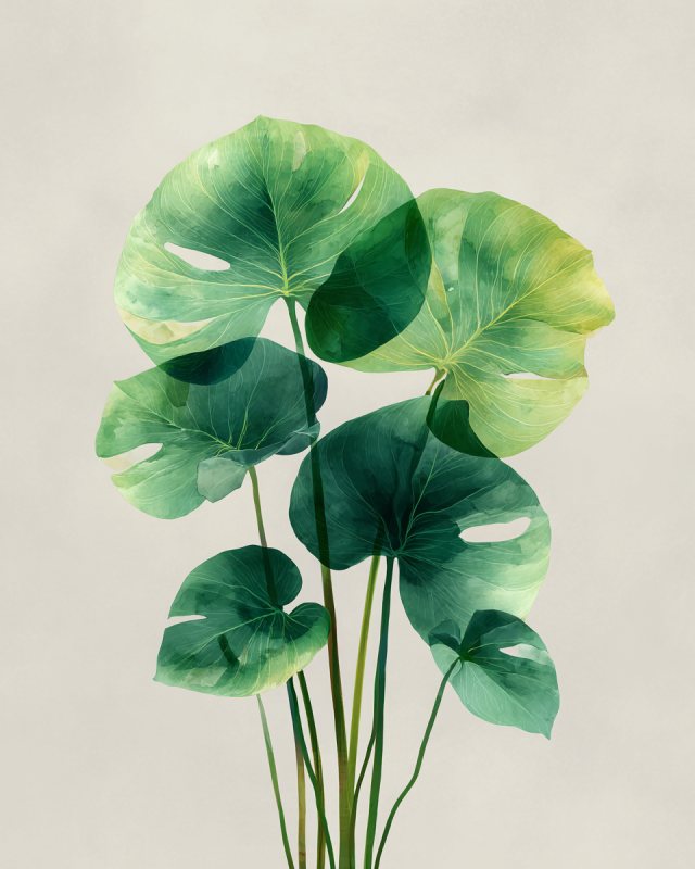 Sg6887 Minimalist Botanical Painting Of Monstera Leaves As So 3e848750 752f 44d4 B7a3 39adbe0bc4fe 1 — printable wall art digital download