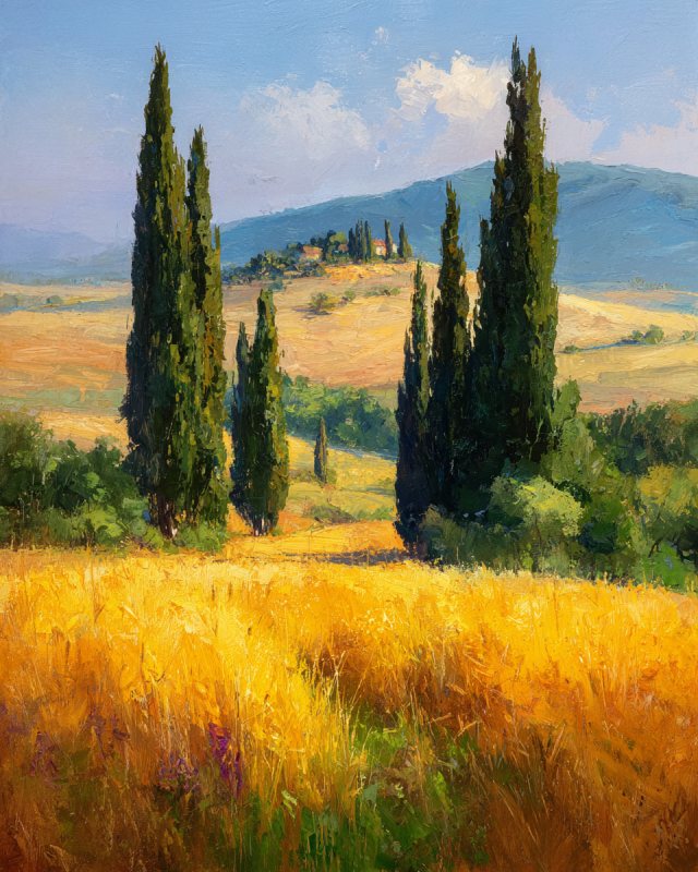 Sg6887 Impressionist Oil Painting Of A Golden Wheat Field Wit 39c229f9 5c37 4dce 98d0 66846d3c8cae 2