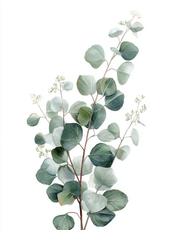 Sage Eucalyptus Watercolor I | Boho Botanical Wall Art Printable | Instant Digital Download — printable digital download