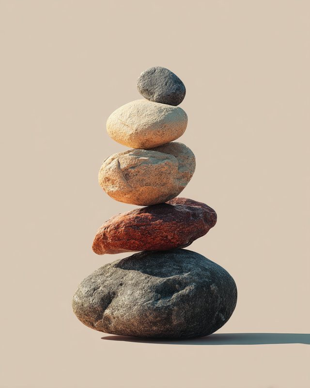 Zen Stone Stack Abstract Wall Art | Minimalist Printable Home Decor | Instant Digital Download — printable wall art digital download
