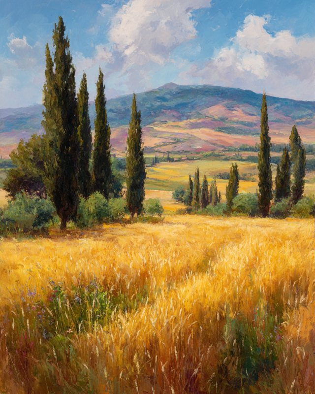 Sg6887 Impressionist Oil Painting Of A Golden Wheat Field Wit 39c229f9 5c37 4dce 98d0 66846d3c8cae 1