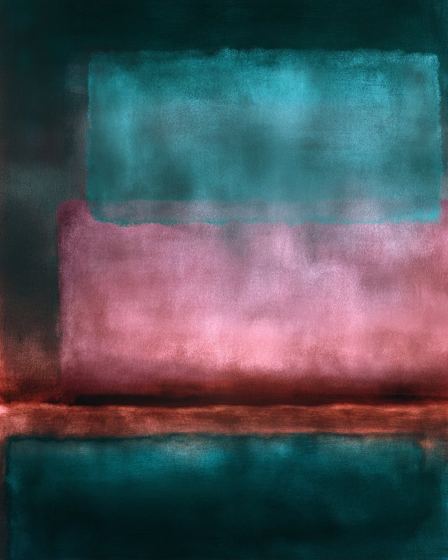 Rothko Rose Teal Color Field II | Abstract Wall Art Print | Digital Download for Home Décor — printable digital download