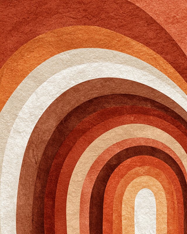 Terracotta Arches Boho I | Abstract Printable Wall Art | Instant Digital Download for Home Decor — printable digital download
