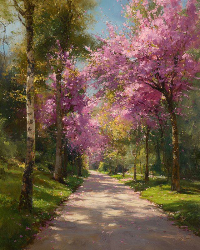 Sg6887 Romantic Impressionist Painting Of A Country Lane Line D8250d7e 8492 4169 B53d Ed0a3d493b53 3 — printable wall art digital download