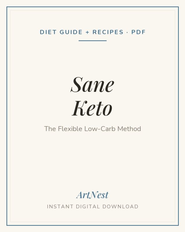 Sane Keto | The Flexible Low-Carb Method + Keto Bread Recipes | eBook PDF