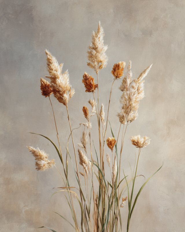 Delicate Meadow Grasses Wall Art | Printable Digital Download for Home Decor — printable wall art digital download