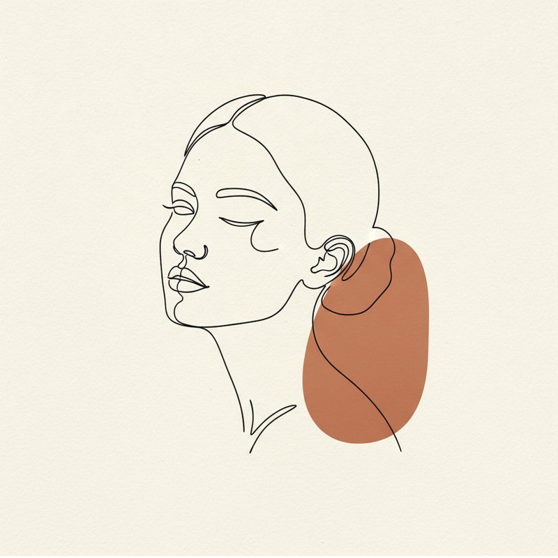 One Line Art Woman Face | Abstract Printable Wall Art | Instant Digital Download — printable digital download