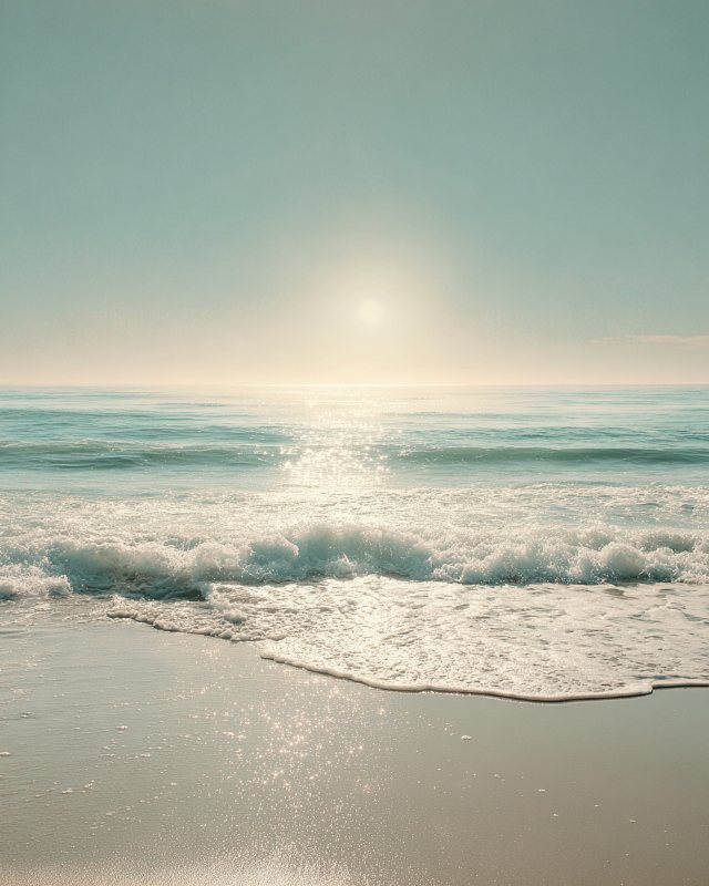 Calm Ocean Horizon I | Serene Beach Landscape Printable Wall Art | Digital Download — printable digital download