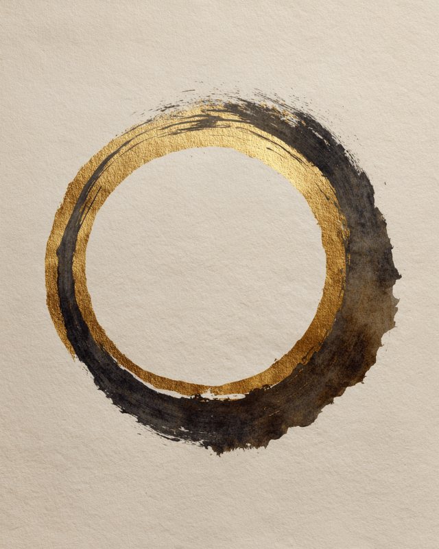 Enso Ink Brush Stroke Abstract Wall Art | Printable Zen Home Décor | Digital Download — printable wall art digital download