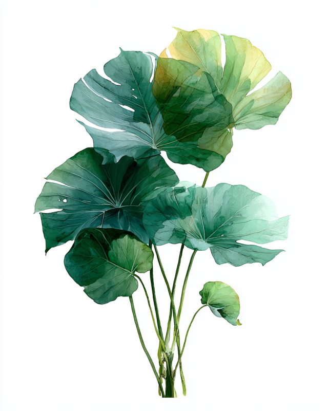 Sg6887 Minimalist Botanical Painting Of Monstera Leaves As So 3e848750 752f 44d4 B7a3 39adbe0bc4fe 2
