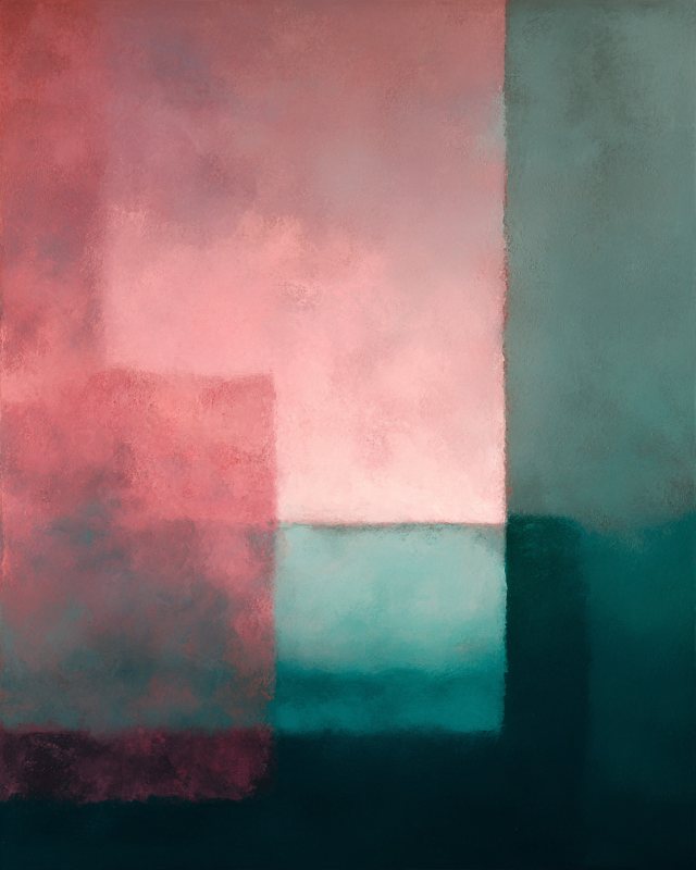 Rothko Rose Teal Color Field I | Abstract Digital Wall Art | Printable Home Decor — printable digital download