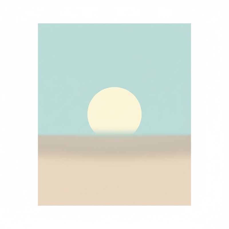 Pastel Ocean Horizon Printable Wall Art | Coastal Landscape Digital Download — printable digital download