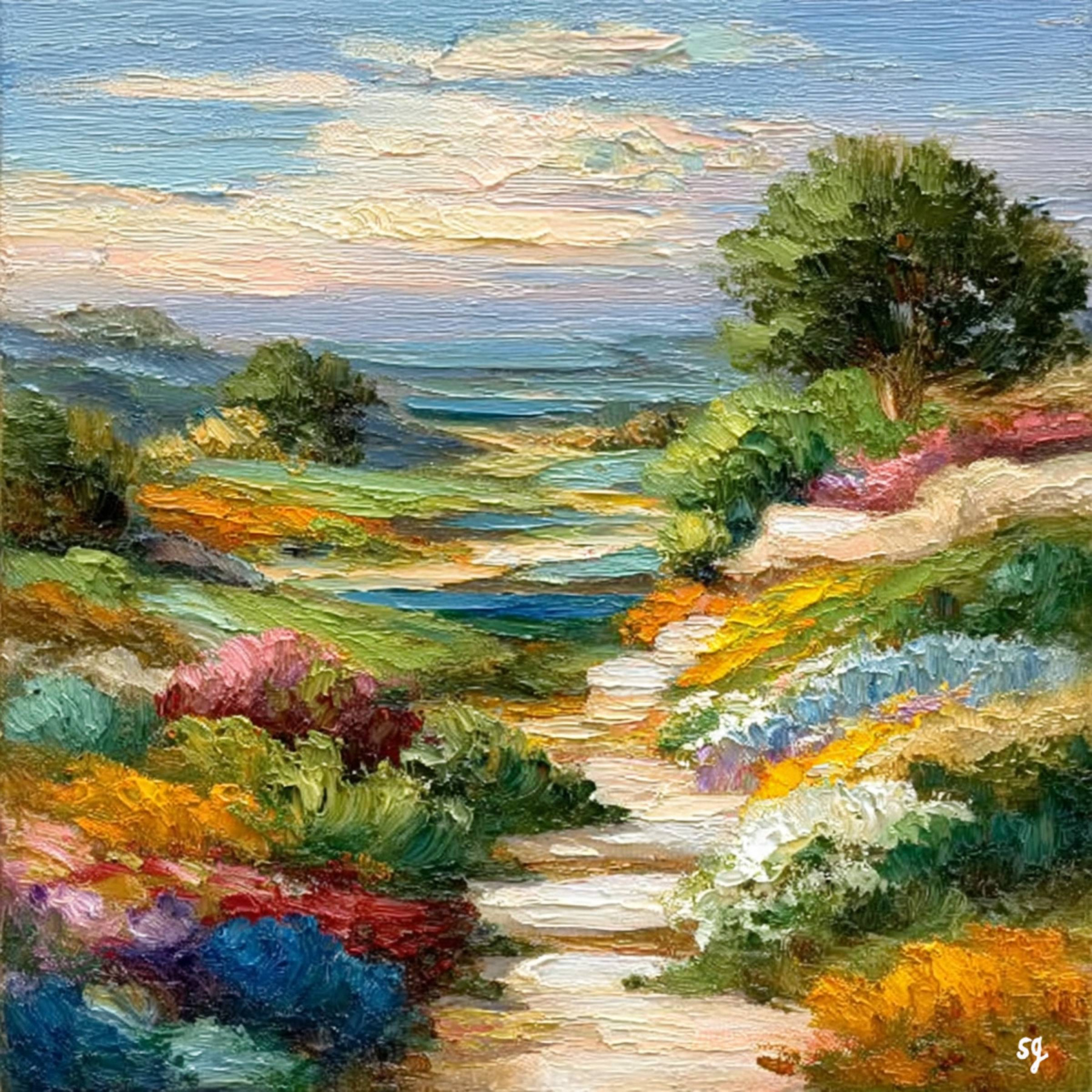 Vibrant Path to Serene Horizon