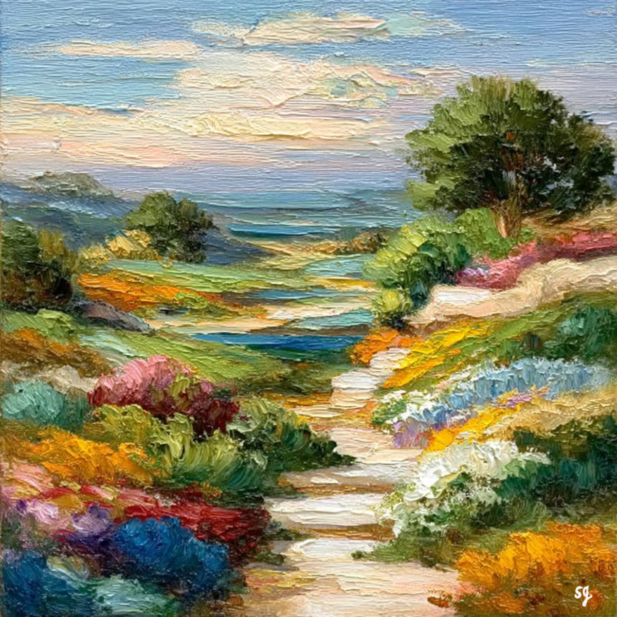 Vibrant Path to Serene Horizon