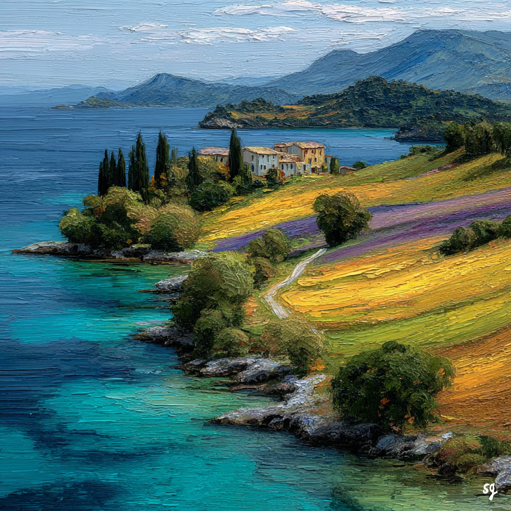 Lavender Fields by the Azure Coast