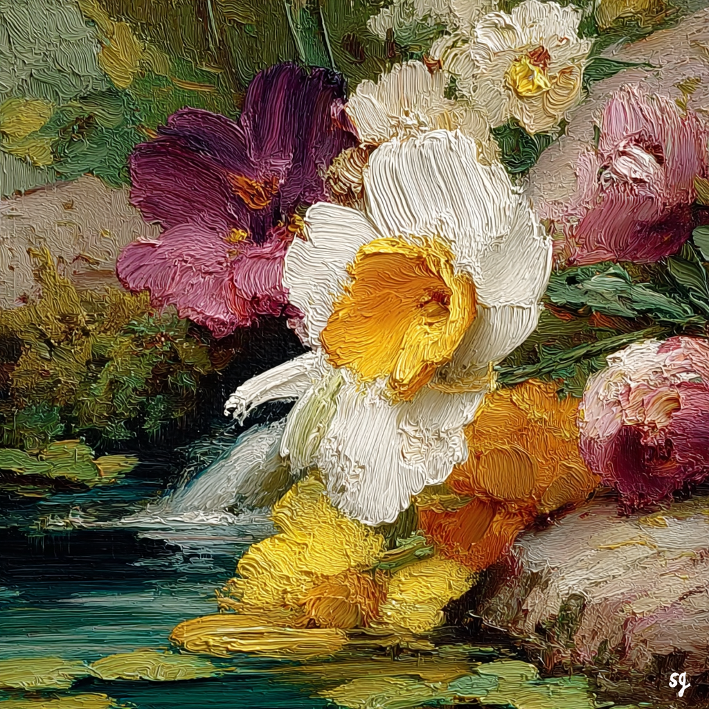 Vibrant Peonies by Serene Waters