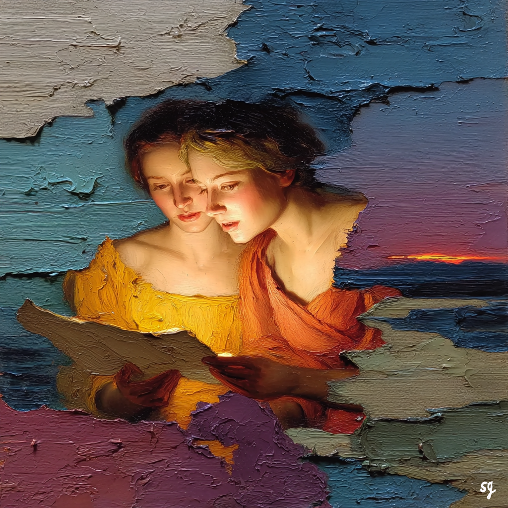 Tender Moment at Sunset