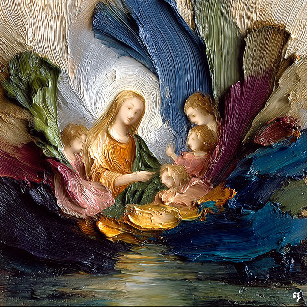 The Madonna's Ethereal Gathering
