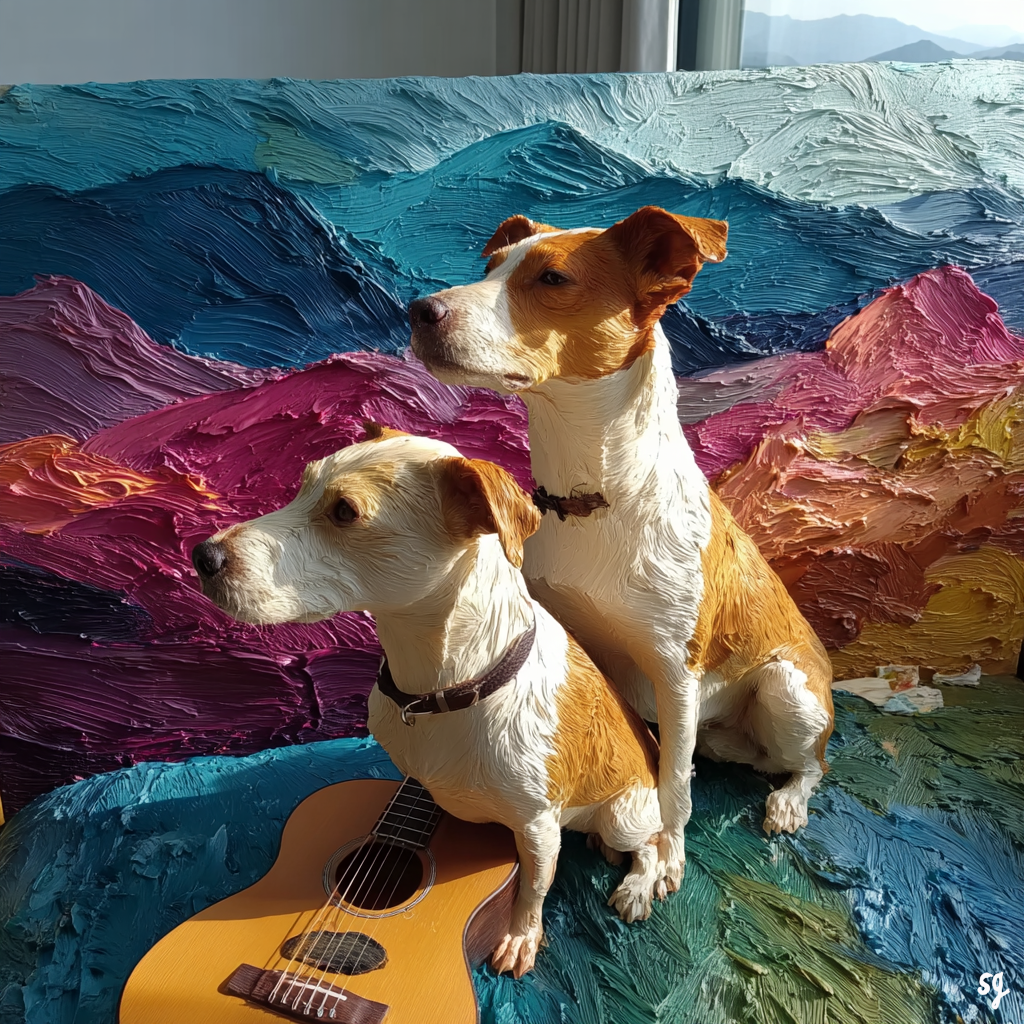 Duo by the Vibrant Peaks