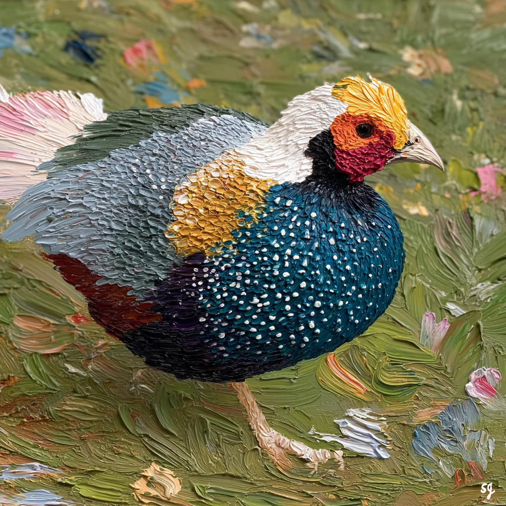 Vibrant Pheasant Amidst Verdant Foliage