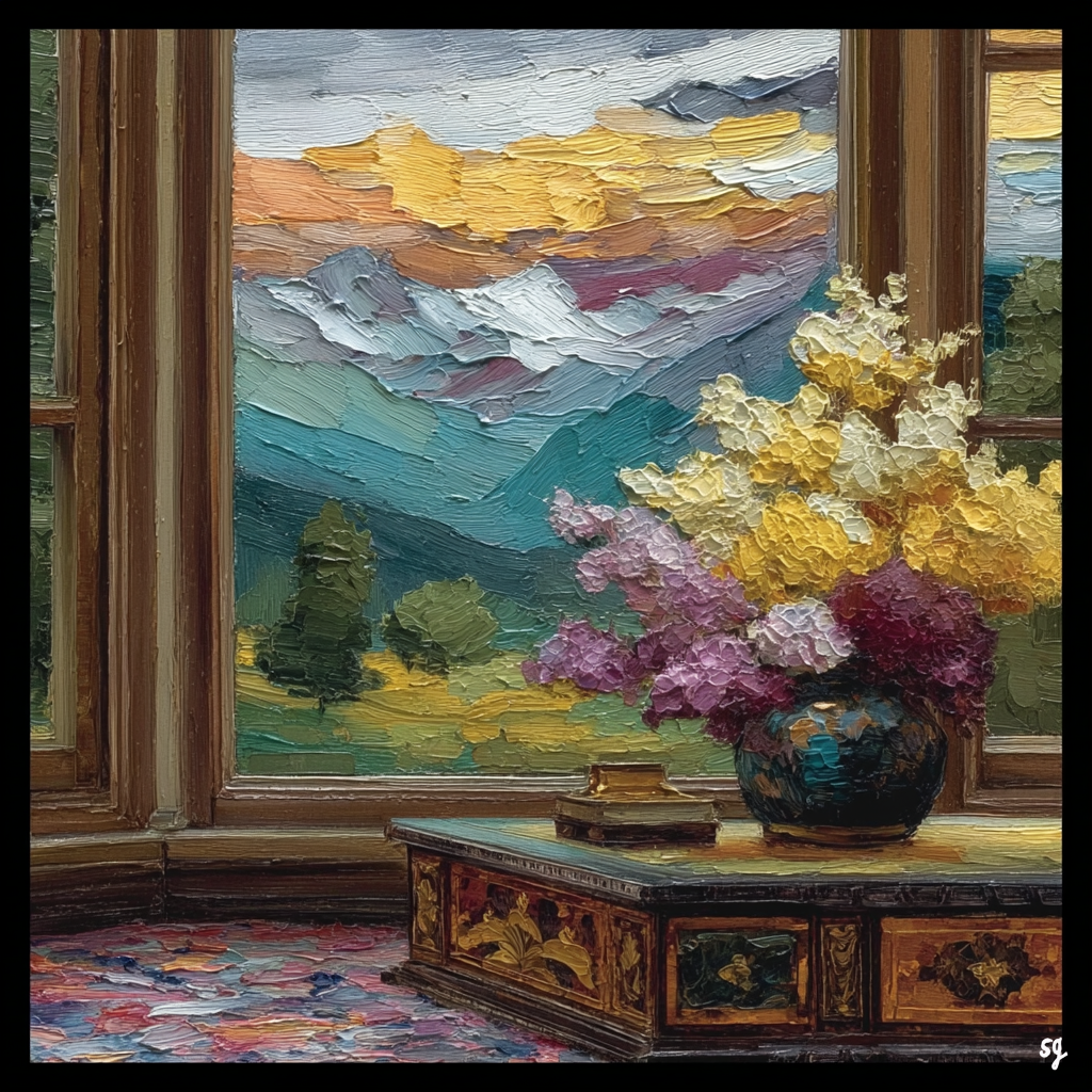 Alpine Sunrise Floral Awakening