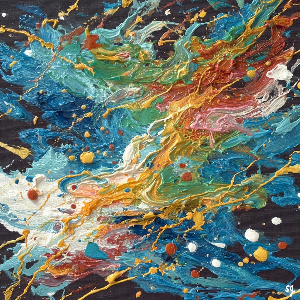 Turbulent Symphony of Blues