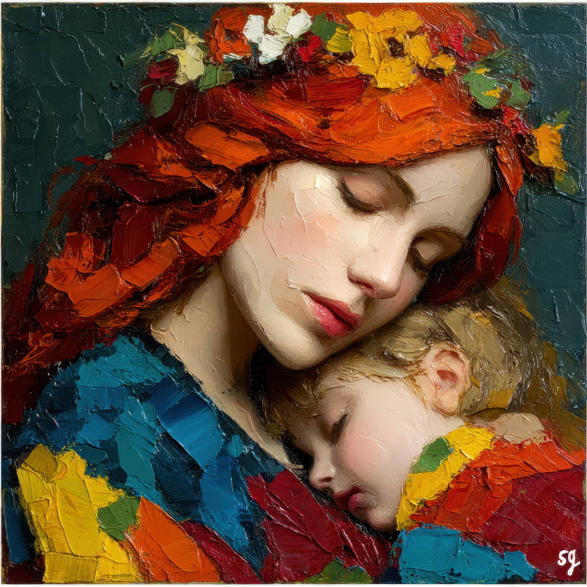 Mother's Gentle Embrace