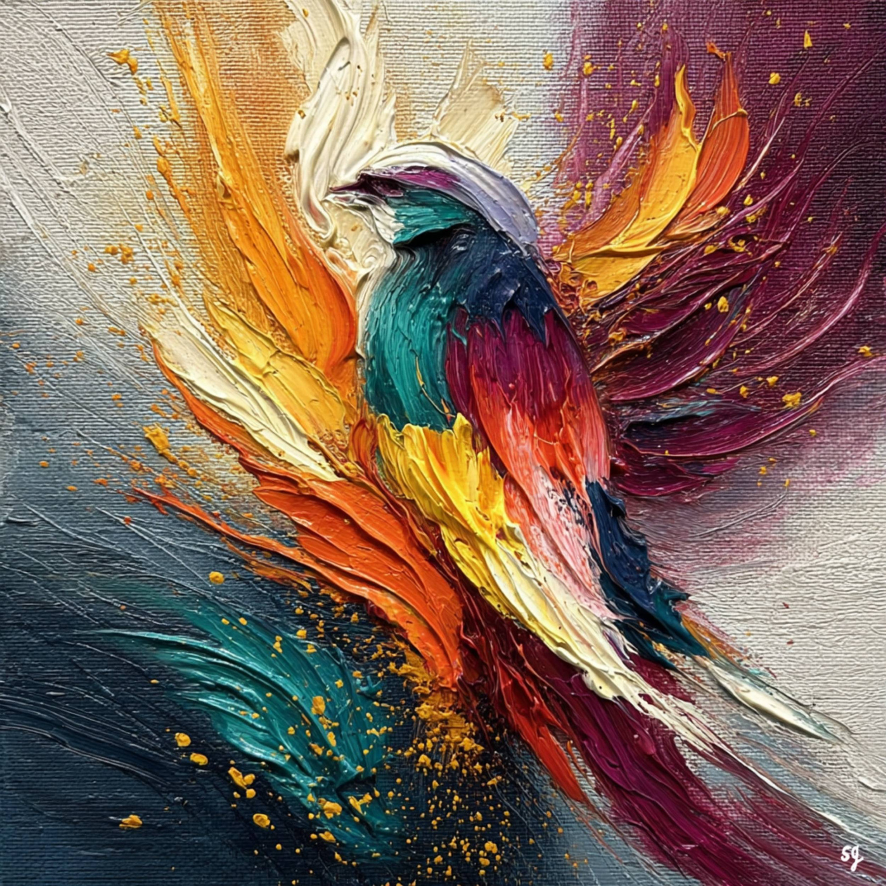 Vibrant Wings of Radiant Freedom