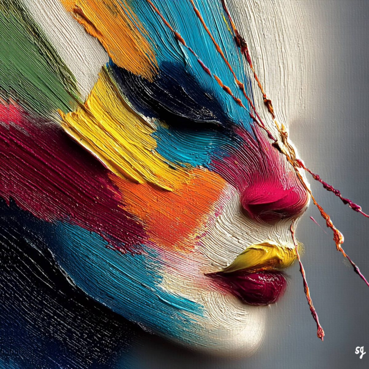 Vibrant Portrait of Serenity