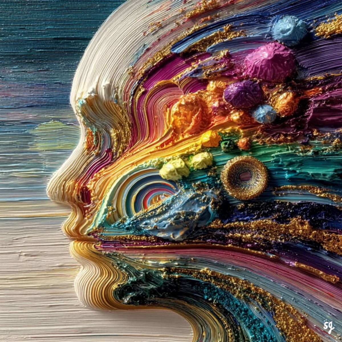Vibrant Portrait of the Mind
