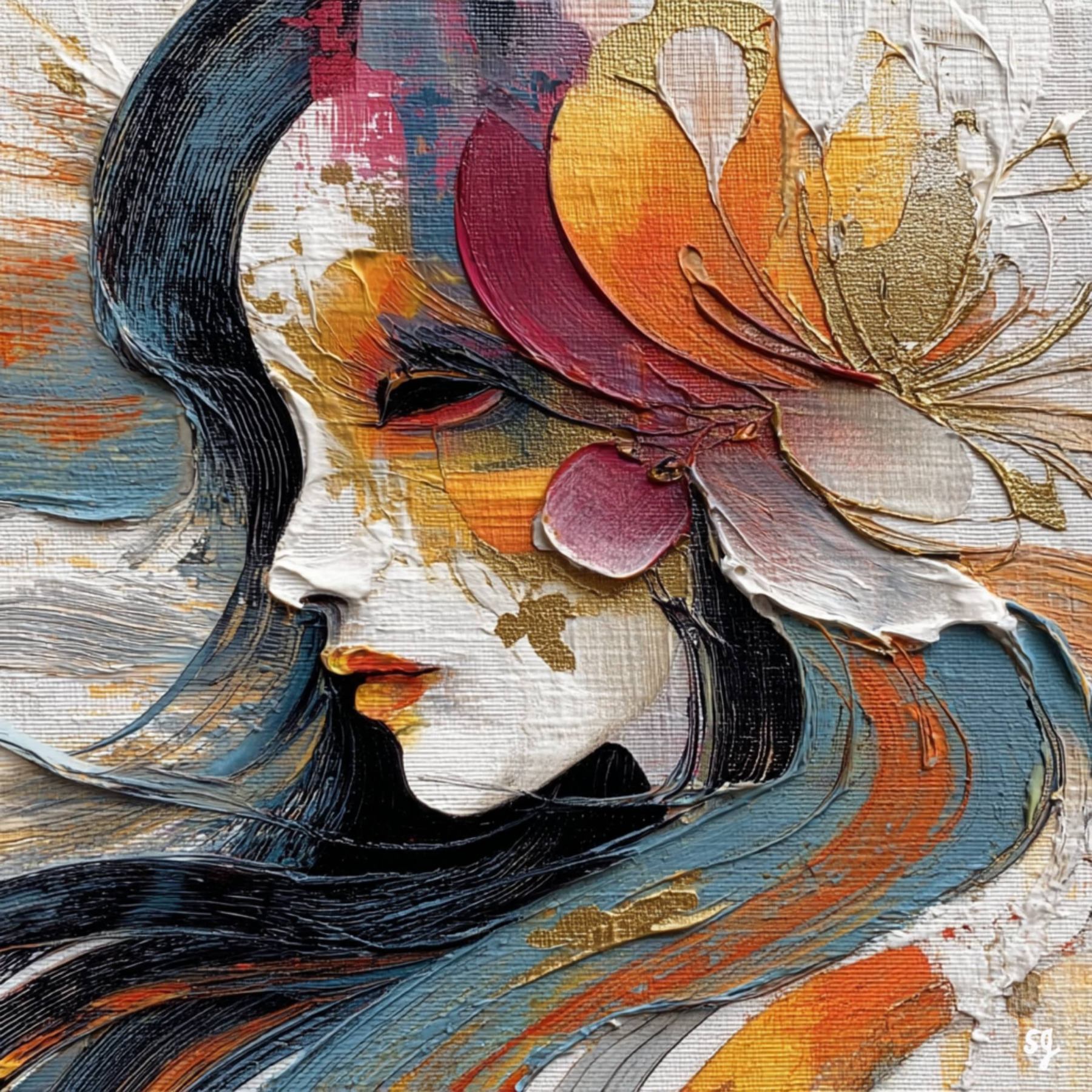 Ethereal Portrait in Bloom