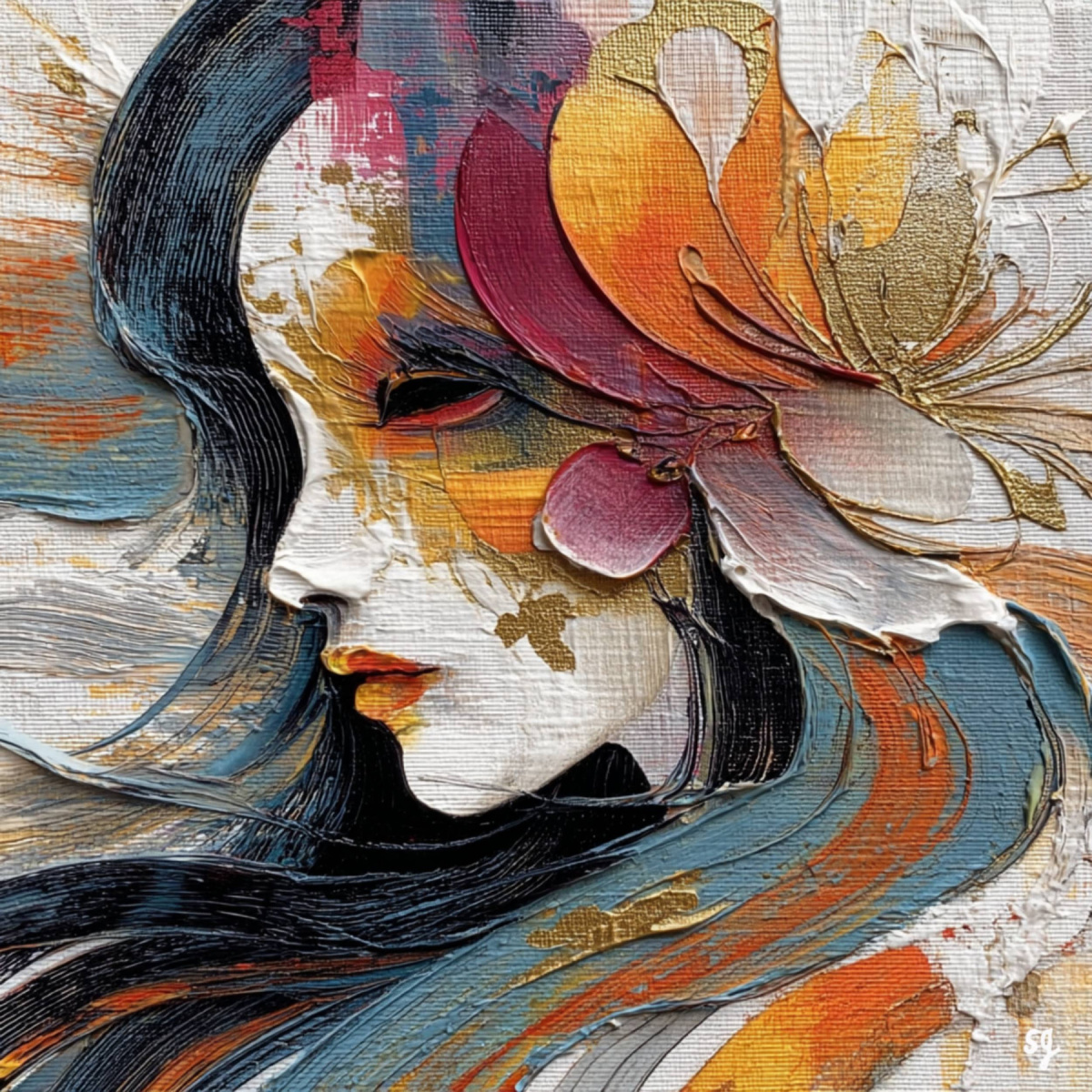 Ethereal Portrait in Bloom
