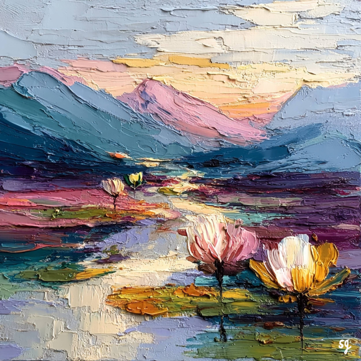 Blooming Mountain Serenity